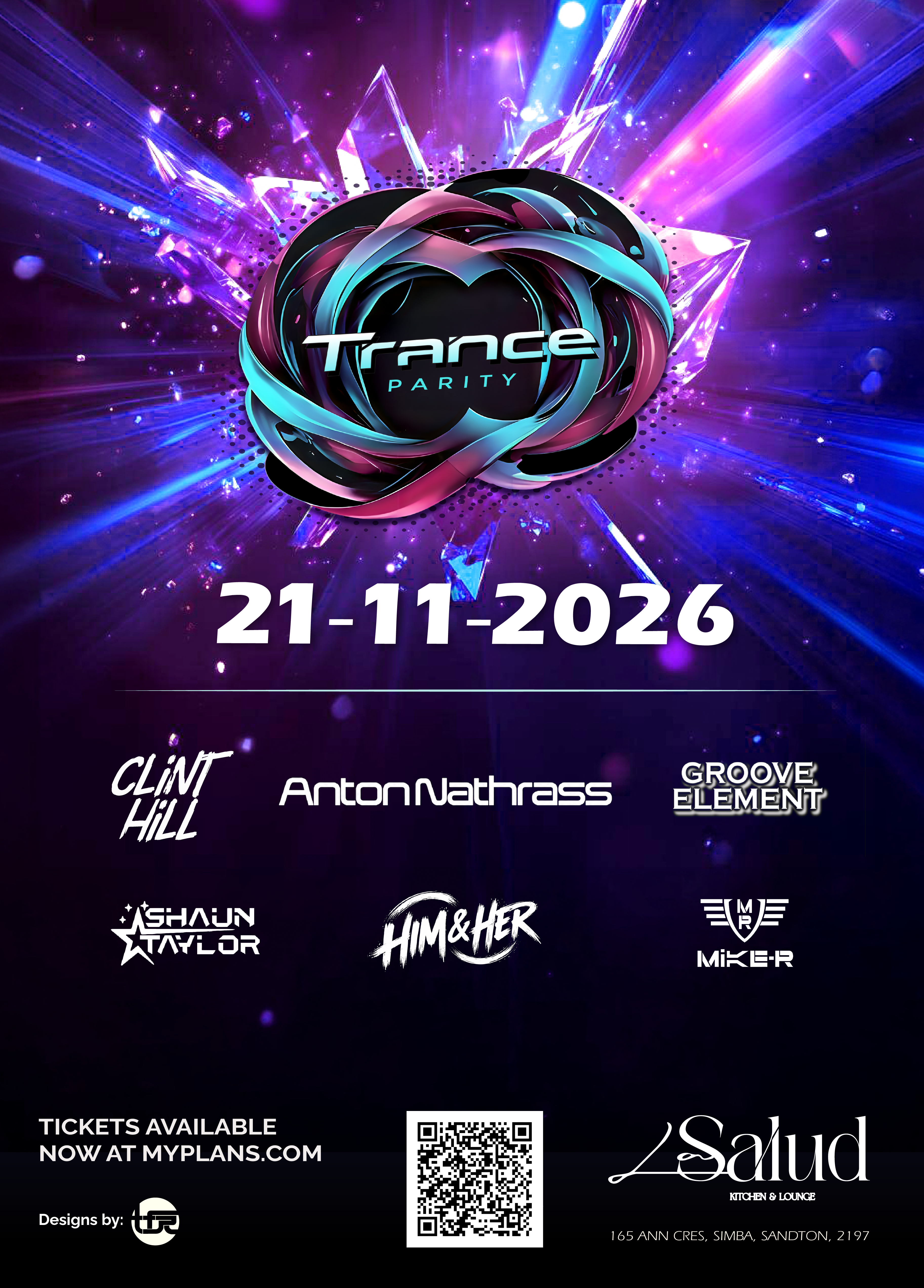 Trance Parity — 21 November 2026 at Bohemia On Main, Bryanston